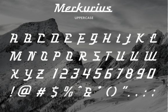 Merkurius Font PNG with transparent background - Preview 1