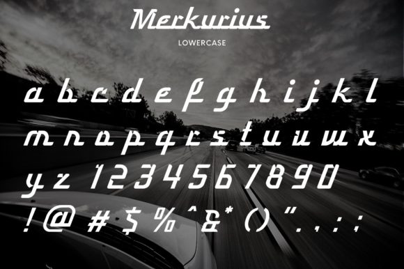 Merkurius Font PNG with transparent background - Preview 2