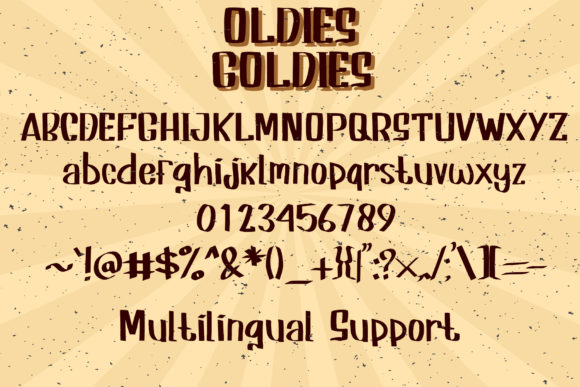 Oldies Goldies Font PNG with transparent background - Preview 5