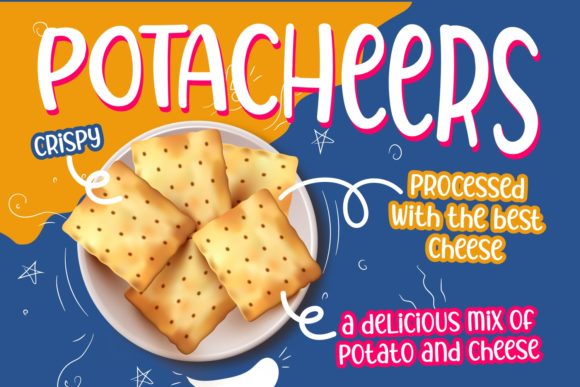 Potato Spice Font PNG with transparent background - Preview 1