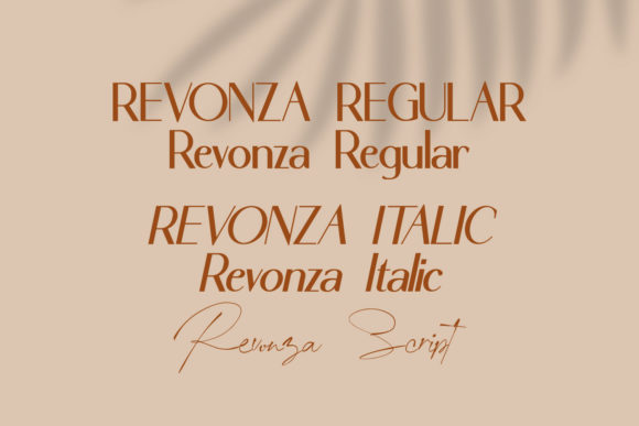 Revonza Authentic Font PNG with transparent background - Preview 1