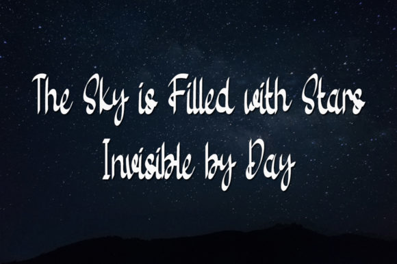 Seven Star Font PNG with transparent background - Preview 2