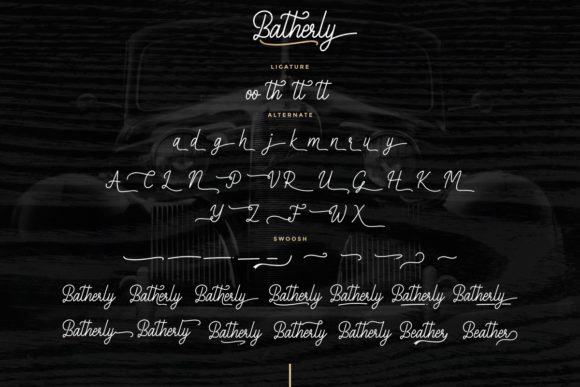Batherly Font - Preview 6