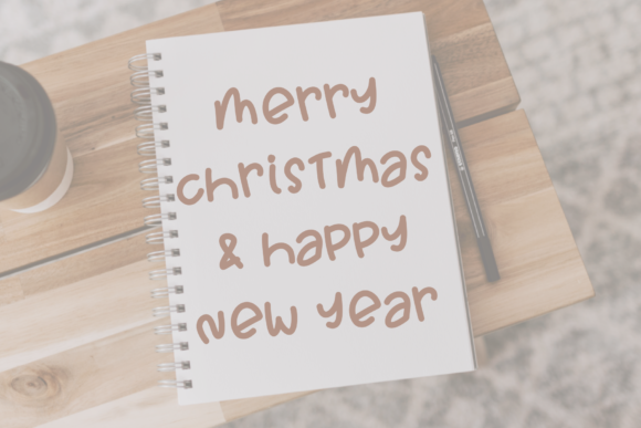 Christmas Umbrella Font - Preview 1