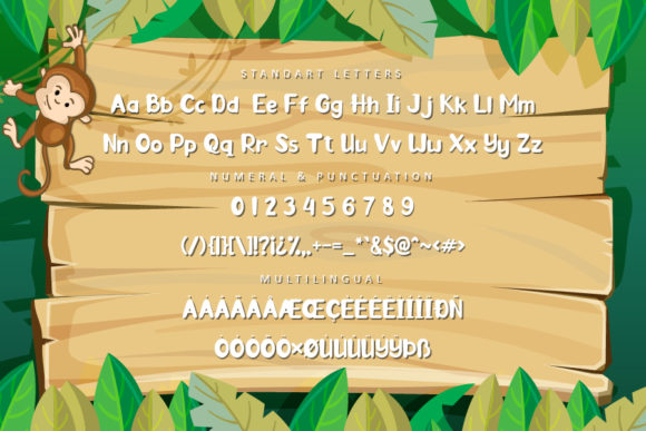 Deep Jungle Font PNG with transparent background - Preview 3