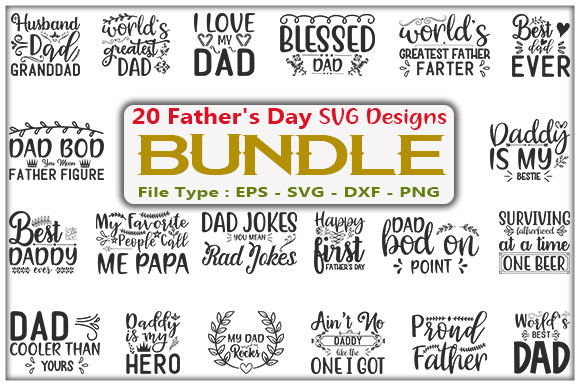 Father’s Day SVG Design Bundle Graphic by creative_store · Creative Fabrica