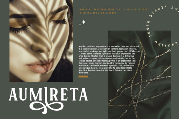 Florenia Font PNG with transparent background - Preview 2