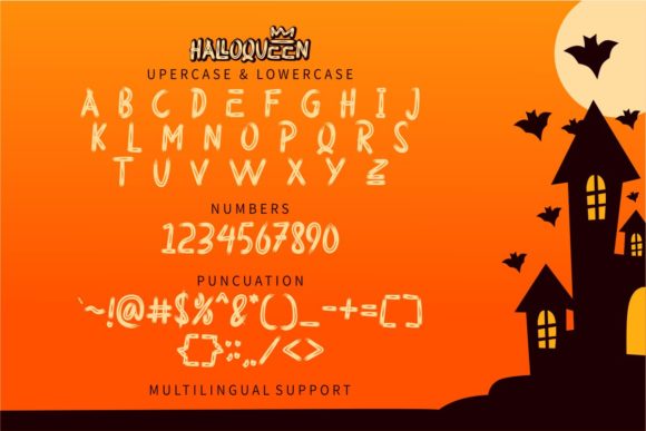 Halloqueen Font PNG with transparent background - Preview 1