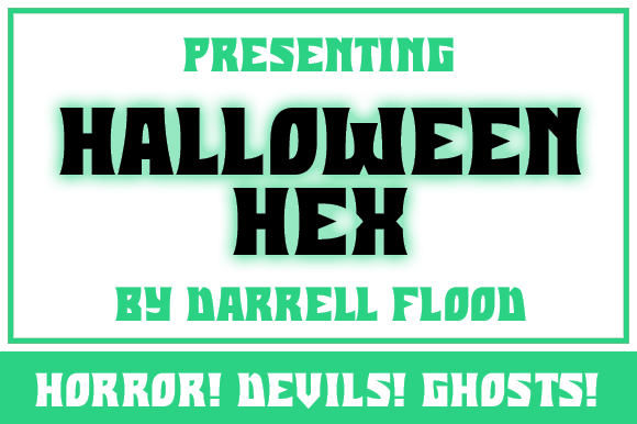 Halloween Hex Font - Preview 1