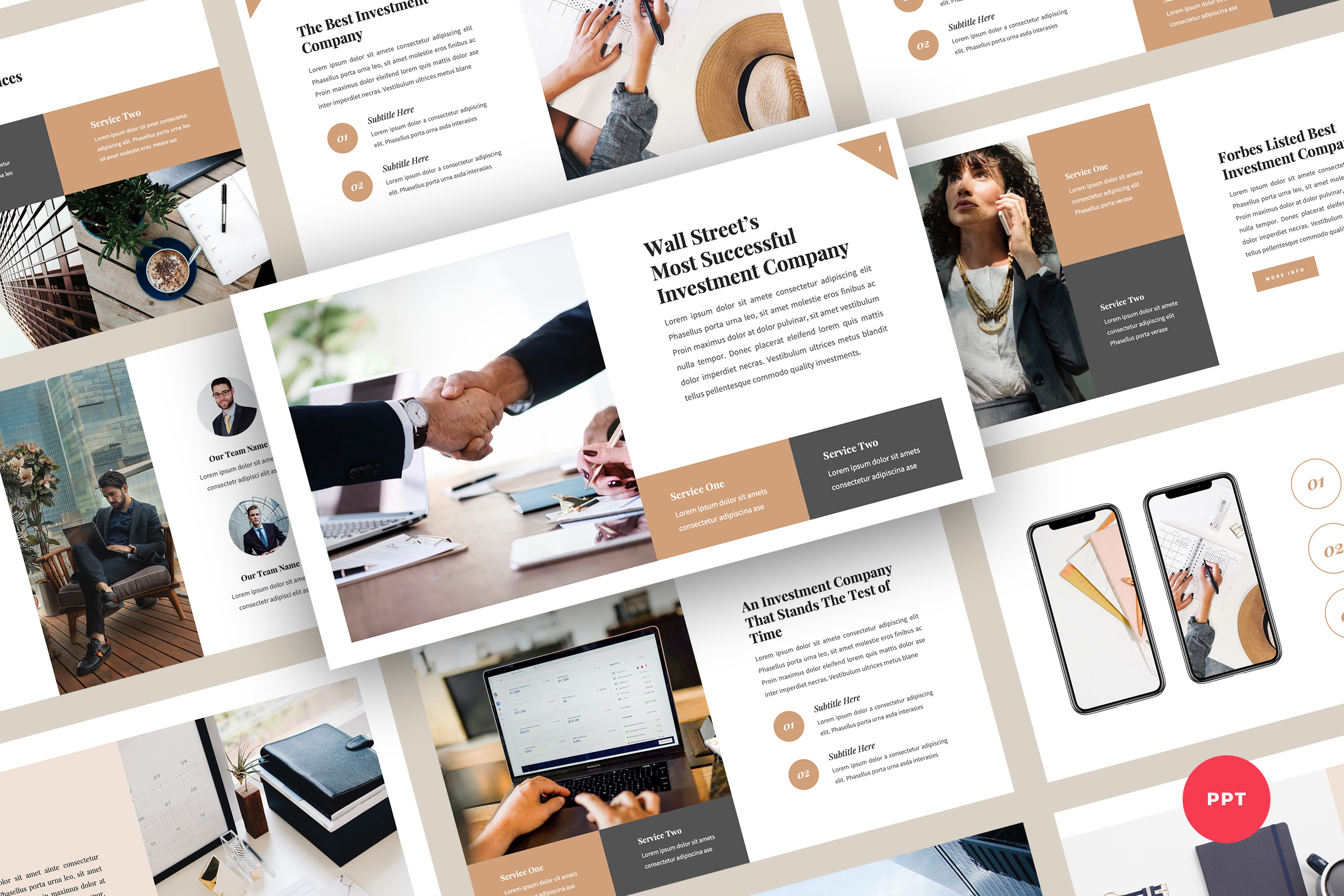 Investa Presentation Template for Investment and Finance Professionals