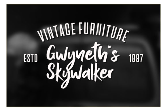 Jettro Font PNG with transparent background - Preview 3