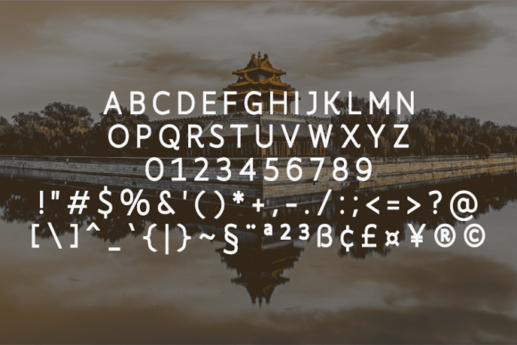 Lenzto Font PNG with transparent background - Preview 1