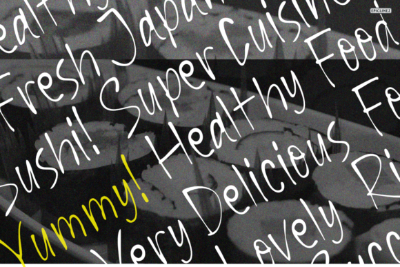Little Tokyo Font PNG with transparent background - Preview 3