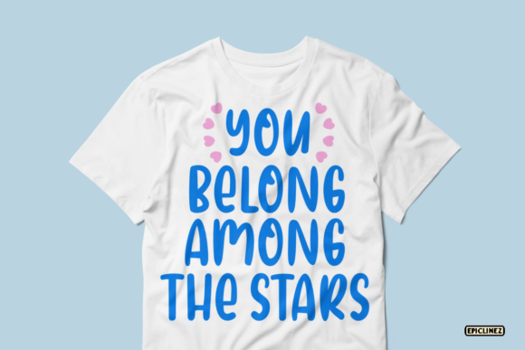 Love in Space Font PNG with transparent background - Preview 3