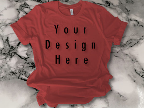 Mockup Brown Tshirt, Bella Canvas Graphic T-Shirts By MockupsStudio