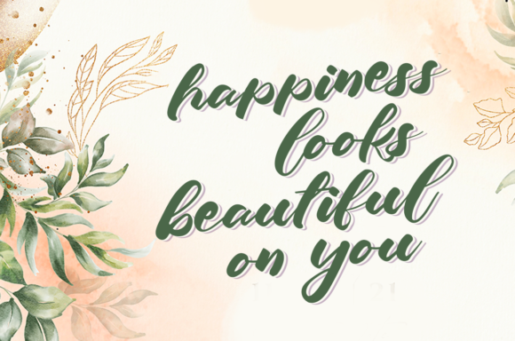 Perfect Orchid Font PNG with transparent background - Preview 3