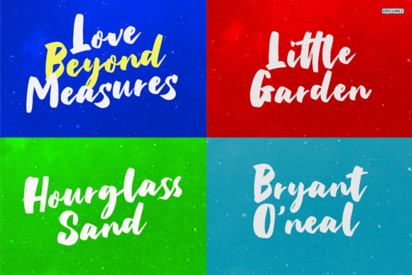 Pretty Lily Font PNG with transparent background - Preview 5