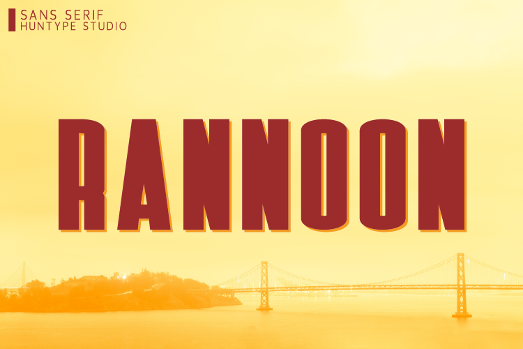 Rannoon preview bold sans