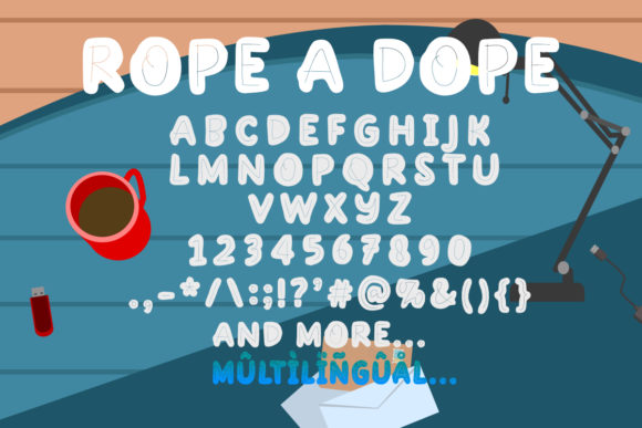 Rope a Dope Font PNG with transparent background - Preview 2