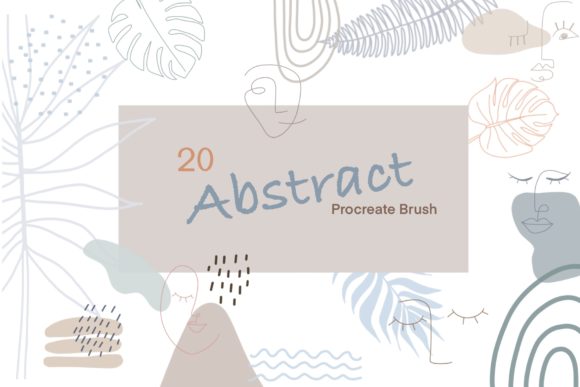 20 Abstract Procreate BrushesStamp-Brush
