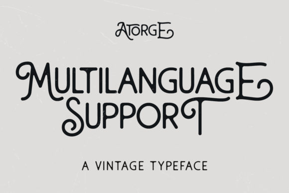 Atorge Font - Preview 3