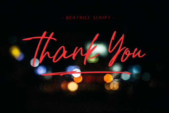 Beatrice Script Font - Preview 5