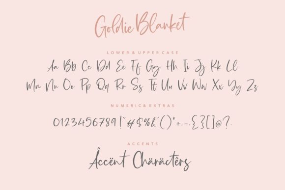 Goldie Blanket Font - Preview 5