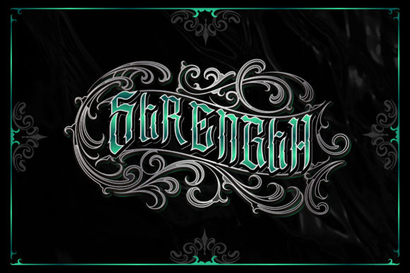 Greenbull Font PNG with transparent background - Preview 3