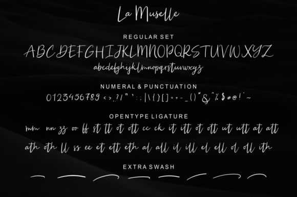 La Muselle Font PNG with transparent background - Preview 6