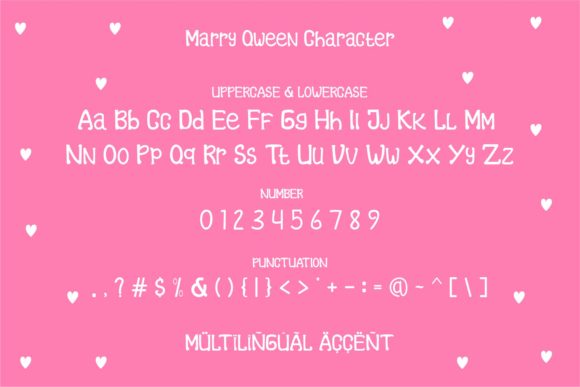 Marry Qween Font font preview - 4