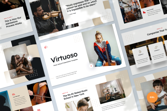 Music School Google Slides Template