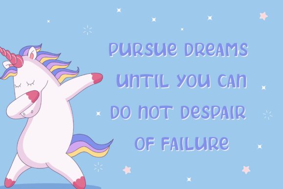 Princess Unicorn Font PNG with transparent background - Preview 2
