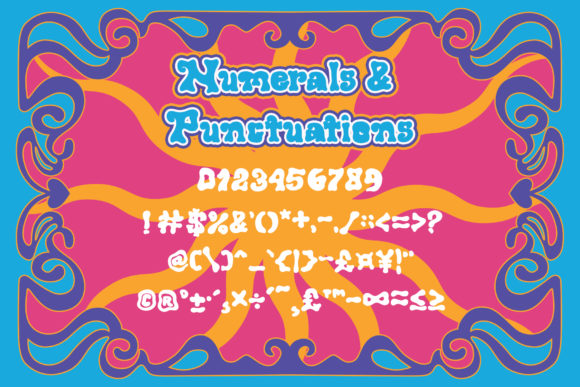 Retro Wave Font font preview - 2