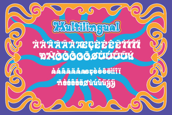 Retro Wave Font font preview - 3