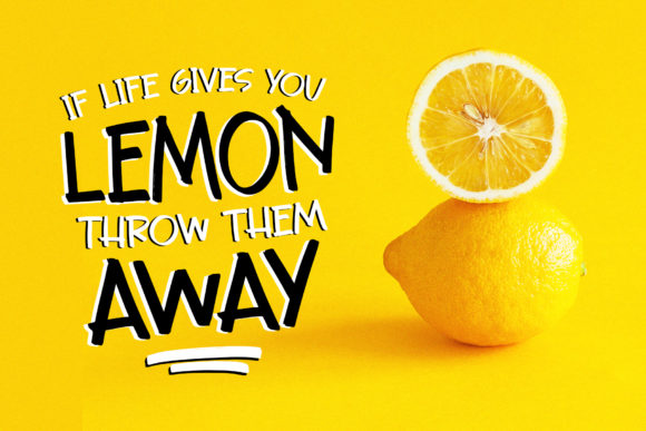 Rusty Lemon Font PNG with transparent background - Preview 3
