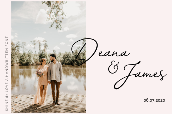 Shine De Love Font PNG with transparent background - Preview 2