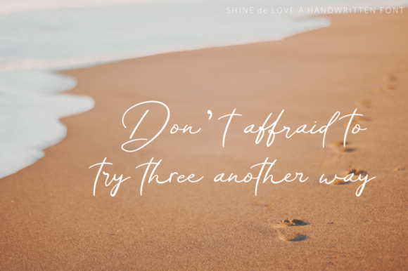 Shine De Love Font PNG with transparent background - Preview 4