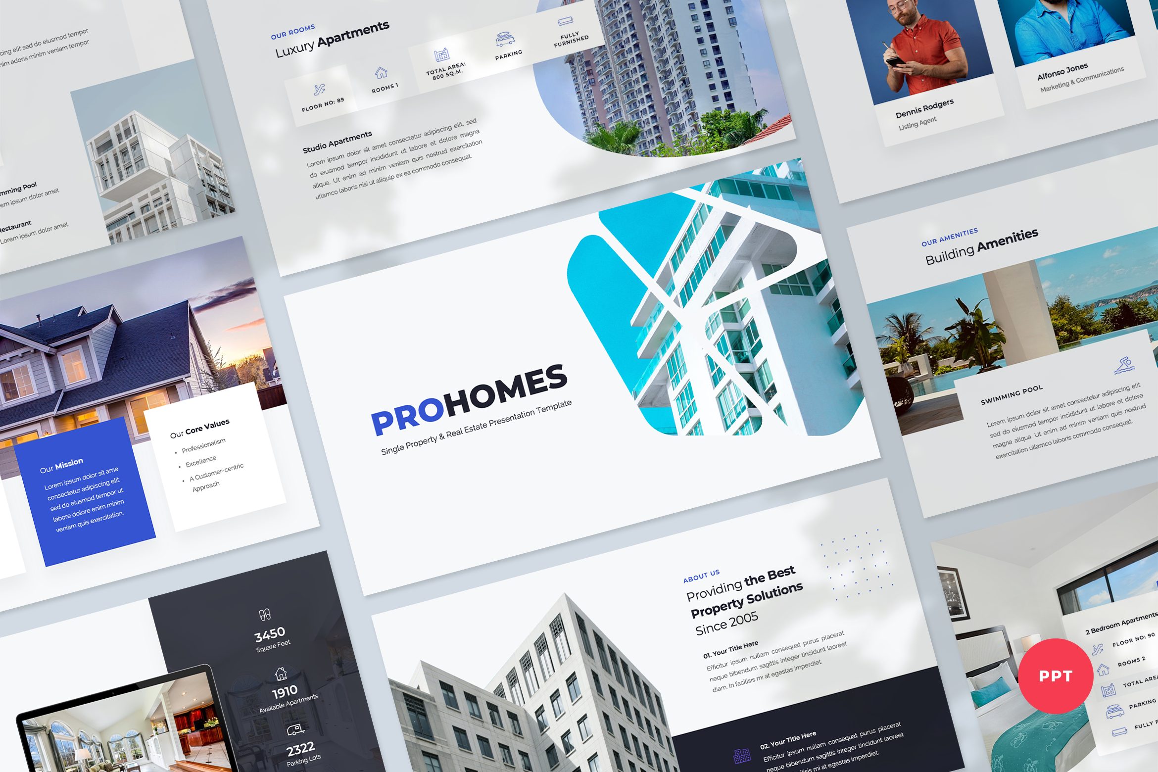Plantilla de PowerPoint de Propiedad Individual