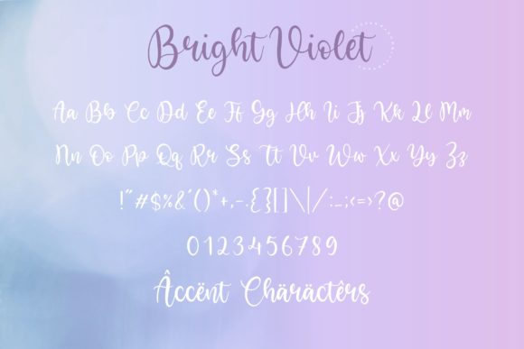 Bright Violet Font - Preview 5