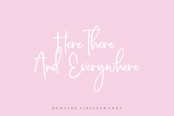 Howling Sinister Font PNG with transparent background - Preview 2