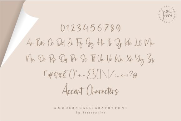 Medium Rosebud Font PNG with transparent background - Preview 5