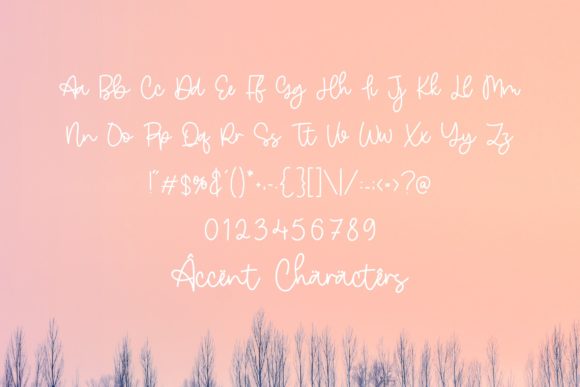 Nature Violces Font PNG with transparent background - Preview 5