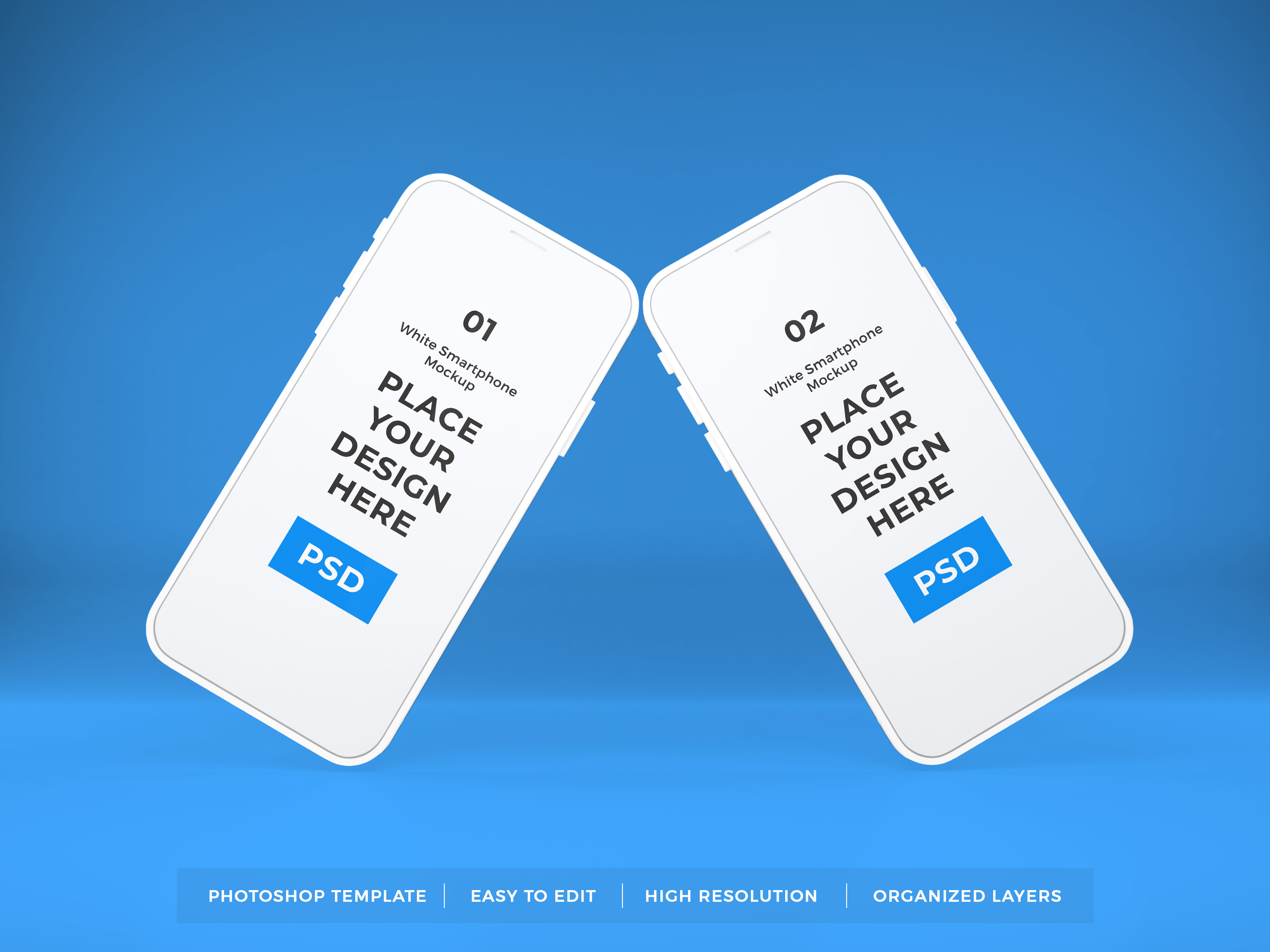 Realistic Smartphone Mockup Template PSD Graphic by dendysign ...