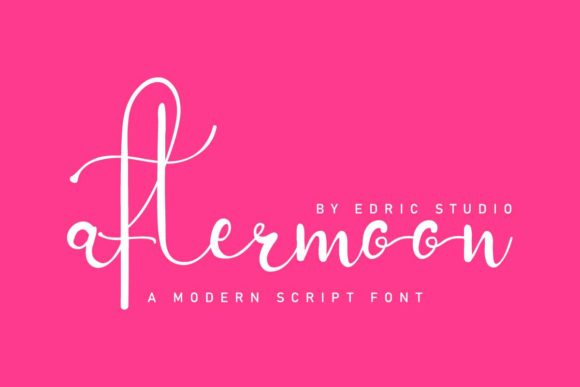 Aftermoon Font - Preview 1