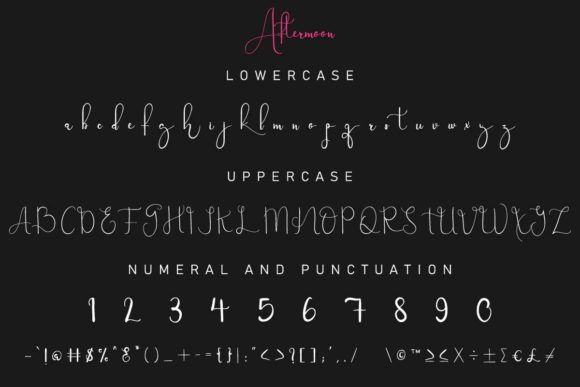 Aftermoon Font - Preview 4