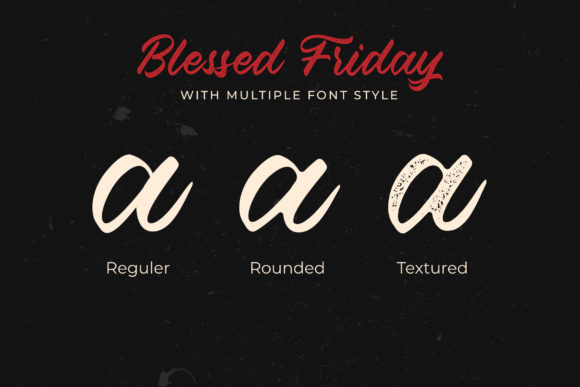 Blessed Friday Font - Preview 1