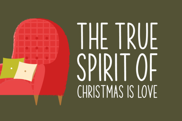 Christmas Respite Font PNG with transparent background - Preview 3