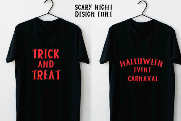 Creepy Night Font - Preview 3