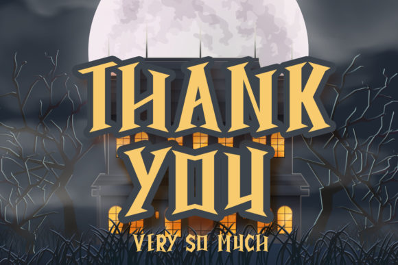 Creepy Night Font - Preview 4