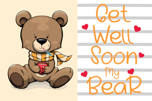 Cutie Bear Font PNG with transparent background - Preview 3